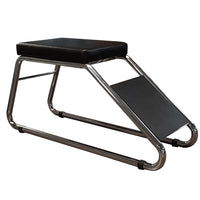 Eddie's - Tabouret d'essayage de chaussures - Noir / Chrome (161300-1)-Tabouret d'essayage de chaussures