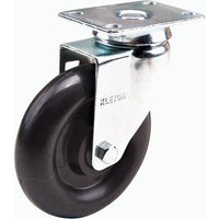 Kleton - Roulette, Pivotant, 5po (127 Mm), Polyoléfine, 250 Lb (113 Kg), paquet de 12-Dia. des trous de boulon 5/16po (7,93 mm)