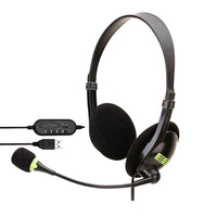 Speedex USB2.0 stereo Headset with Mic for Home, Pffice and Gaming-Casque de bureau et de jeu filaire