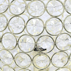 Lampe de table Elegant Designs à paillettes boule de cristal de 10 pouces, dorée-Finition dorée