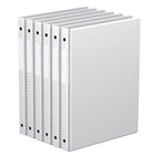 Davis Group Super économie, Reliure à anneaux ronds 5/8 po, paquet de 6 – Blanc-3 Reliure À Anneaux