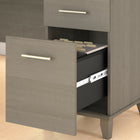 Bush Furniture - Bureau 60 po avec tiroirs Somerset - Gris cendré-Testé conforme aux normes ANSI/SOHO en matière de sécurité et de performance