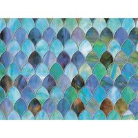 Brewster – Pellicule électrostatique de qualité supérieure pour fenêtre, motif paon-Protège des scènes indésirables et des regards indiscrets 