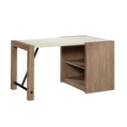 Sauder 55"W La Collection Dixon City Bureau - Finition Brushed Oak-Construction robuste et légère en panneaux de 1,25 et 2 po, plus des extrémités encadrées de 3 po, pour plus de style et de design