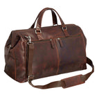 Mancini - Sac de voyage classique, Brun-Grand compartiment principal
