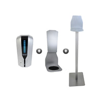 Hands Off Distributeur Automatique 1200 ml, Le support Hands Off, Piédestal Hands Off, Paquet de 3 Ensembles, Ensemble de 3-3 x (11 x 6 x 5)