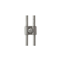 Wamaco - Connecteur papillon pour panneau grillagé, chrome, paquet de 10-Utilisé pour connecter les panneaux grillagés