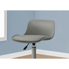 Monarch Specialties - 7465 Chaise De Bureau Multi-Position- Gris -Le siège pivotant à 360 degrés et la base gris à 5 branches avec roulettes à capuchon offrent la mobilité, tandis qu'un mécanisme réglable en hauteur permet d'optimiser la chaise pour la taille de votre enfant