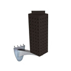 Azar Displays – Extension de présentoir à panneau perforé, 12 x 4 po, noir (700231-BLK)-Métal noir