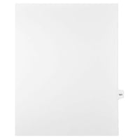 Mark Maker – Onglets séparateurs juridiques blancs, 1/15 onglets, format lettre, sans trous, numéro 101, 25/paquet-Onglets séparateurs blancs, 1/15 onglets