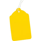 Crownhill - Étiquettes pour vente au détail, avec ficelle, 2 3/4 x 1 11/16 po, jaune-Idéales pour marquer les prix sur des articles dans les magasins de détail ou les boutiques