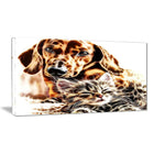 Designart – Imprimé sur toile, meilleurs amis chat et chien (PT2413-32x16)-Impression