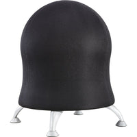 Safco - Chaise ballon Zenergy, noir-Ballon d'exercice increvable de 17 1/2 po recouvert de vinyle avec pieds, créant une chaise ballon unique