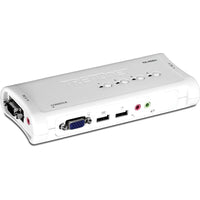 TRENDnet – Trousse de commutateur KVM à 4 ports USB avec audio-Prise en charge de trames de jusqu'à 9216 octets