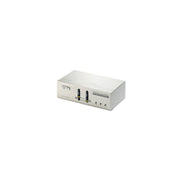 Aten Commutateur matriciel 2X2 VGA/Audio-Connecteur : Port de sortie : 2 VGA (HDDB-15) vidéo femelle, 2 prises pour écouteurs, femelle, audio (vert)