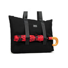 Sac fourre-tout PKG Lawrence - Noir-Sangle en satin sur le devant pour les sangles du chariot (ou pour transporter un tapis de yoga, une veste, etc.)