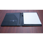 AshlinMD – Étui d’écriture à deux volets RAFERTY avec bloc-notes, noir-Passant à stylo et 2 fentes pour carte.