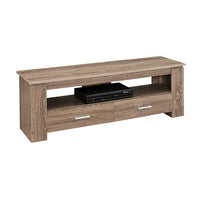 Monarch Specialties - 2602 Meuble Tv - 48 po L/Taupe Fonce Et 2 Tiroirs De Rangement-Meuble TV de conception moderne