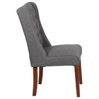 Flash Furniture - Chaise Parsons touffetée en tissu gris de la série HERCULES Preston-Dossier à panneau touffeté à boutons
