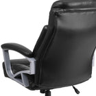 Flash Furniture - Fauteuil direction pivotant HERCULES Big and Tall, capacité de 500 lb, cuir noir (GO18501LEA)-Soutien lombaire intégré