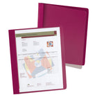 Très grandes couvertures de présentation au devant transparent Oxford, rouge, 3 attaches à pinces, format lettre-Format particulier pour protéger tous les éléments de votre présentation.
