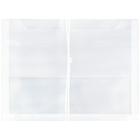 JAM Paper Enveloppe de plastique à extension, fermeture élastique, transparent, 12/paquet-Type de produit : Pochette avec extension