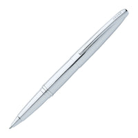 A.T. Cross - ATX Stylo à bille roulante, chrome-Stylo à bille roulante à encre noire