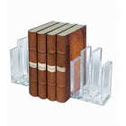Classeur et appuie-livres acryliq., transp, 1/2po-3