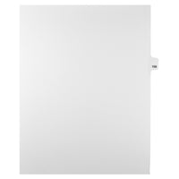 Markmaker - Intercalaires imprimes Legal, Blanc, 1/25th coupe, format lettre, sans trous, 25 tabs/PQT, 5 PQT/Boite, Numero 159-Intercalaires imprimes Legal