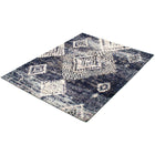 ECARPETGALLERY - Tapis Morocco Mosaique Bleu 6'7" x 9'6"-Style Geométrique, Marocain, Tribal