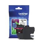 Brother - Cartouche d'encre magenta LC3013MS, haut rendement-Cartouche d'encre magenta authentique Brother LC3013MS, rendement élevé, paquet simple