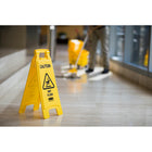Panneau de sécurité Rubbermaid Caution/Wet Floor - Anglais-Anglais