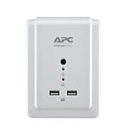 APC – Parasurtenseur mural SurgeArrest 1080 joules 6 prises avec ports USB -Ports de recharge USB : Deux ports USB 2,4 A vous permettent de recharger téléphones intelligents, tablettes, appareils photo, consoles de jeu et tout autre appareil alimenté par USB