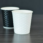 Gobelets à Double Paroi Ondulée - 4oz - Diamant Noir - Paquet de 200-Construction à double paroi de qualité supérieure pour une sensation robuste