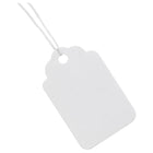 Staples - Étiquettes pour vente au détail - avec ficelle - 1 3/4 po x 1 3/32 po - blanc - Paquet de 50-Papier blanc/ficelle blanche
