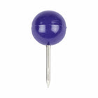 JAM PAPER - Punaises Colorees, Punaises Carte à Tête Ronde, Violet, Paquet de 100-Gardez vos travaux scolaires, vos travaux de bureau, vos projets artistiques et visuels organises avec des punaises colorees !