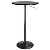 Nicer Furniture - table de bar à hauteur réglable de 28 po - base noire-Une table légère et polyvalente qui peut s'adapter à différents environnements : bars, bistros, restaurants et lieux événementiels