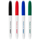 Staples - Marqueurs à effacement sec − Pointe fine − Couleurs variées − Paquet de 4-La pointe fine crée facilement des lignes fines