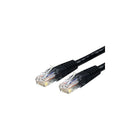 StarTech  Câble de raccordement moulé C6PATCH3BK, catégorie 6, 3 pi, noir-Doté d’un connecteur mâle RJ-45 aux deux extrémités pour faciliter la connectivité