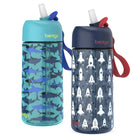 Bentgo - Bouteille d'eau pour enfants - Fusée/Requin - Paquet de 2-La bouteille d'eau contient 15 onces de liquide pour favoriser l'hydratation à chaque instant de la journée