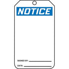 Accuform Signs - Étiquettes De Sécurité Avec Entête Vierge, Papier Cartonné, 3-1/8po La X 5-7/8po H, Anglais, paquet de 25-Hauteur 5-7/8po