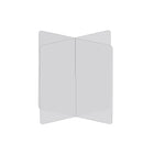 Diviseur de table à 4 voies Mark Maker - 30" L x 30" L x 31,5" H - Acrylique transparent 1/4" - Pas de traversées-Distanciation sociale jusqu'à 4 personnes