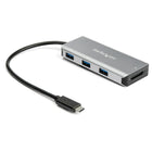 StarTech Hub USB-C 3 ports USB et lecteur de carte SD - 2 ports USB-A, 1 port USB-C - 10 Gbps-Ajoutez trois ports USB-A et un lecteur de carte SD/microSD à votre ordinateur Mac, Windows, Linux ou tout autre ordinateur portable USB-C