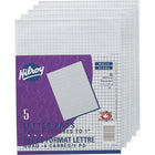 Hilroy - Blocs-notes graphiques, 8 3/8 po x 10 7/8, quadrillé, blanc, 96 feuilles, paq./5 (51270)-Les feuilles se détachent facilement et nettement