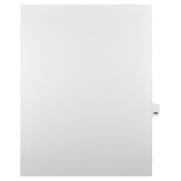 Markmaker - Intercalaires imprimes Legal, Blanc, 1/25th coupe, format lettre, sans trous, 25 tabs/PQT, 5 PQT/Boite, Numero 166-Intercalaires imprimes Legal