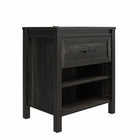 Ameriwood Home Beaumont - Table de chevet - chêne noir-En MDF laminé et panneau de particules, sa finition de type grain de bois lui confère une allure moderne à un prix raisonnable