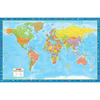 Carte du monde 38"x59"-1