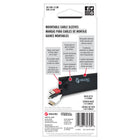 VELCRO - Manchons de câble montables de marque, 8 po L x 4,75 po l - Noir - Paquet de 2-noir