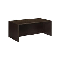 Office Star - Coquille de bureau 60 po de la collection Napa, fini espresso-Avec dessus et panneaux d'extrémité de 1 po, et panneaux de modestie de 5/8 po