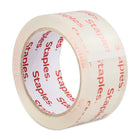 Staples - Ruban d'emballage Clear View robuste de qualité supérieure-Mesure 48 mm x 50 m x 2,6 mm pour une couverture étendue et une fermeture sûre des emballages.